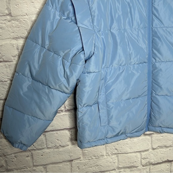 NWT WEWOREWHAT Snap Off Sleeve Puffer Jacket in Blue Bell - Picture 9 of 16